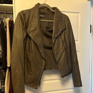 Vince brown  Leather Jacket